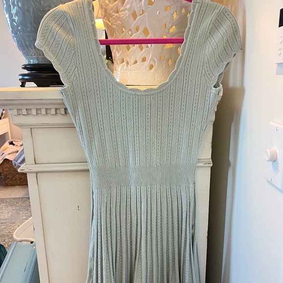 LoveShackFancy Evaluna Stretch Pointelle Mini Dress in Size Small (NWT) - Picture 3 of 5